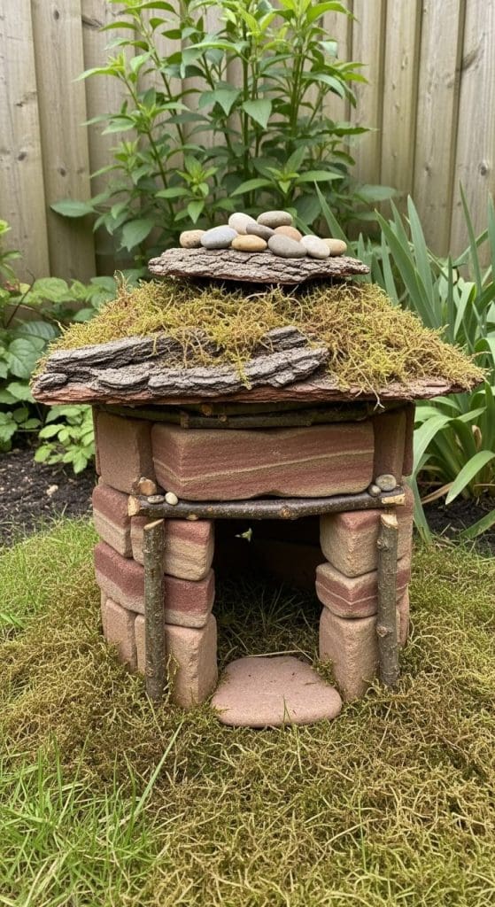 sandstone fairy house
