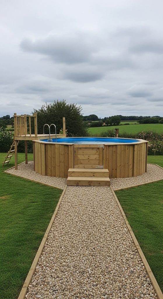 rustic above Ground Pool Ideas