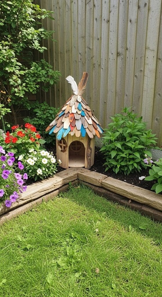 feather fairy house DIY ideas