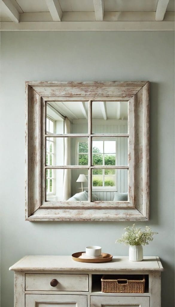 faux window mirror