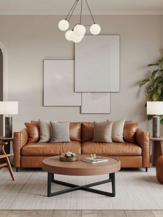 leather sofa decor ideas