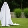 DIY tomato cage ghost