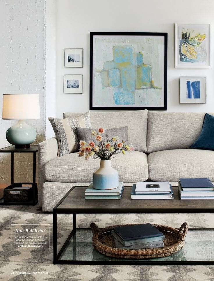 framed fabric swatches couch wall decor