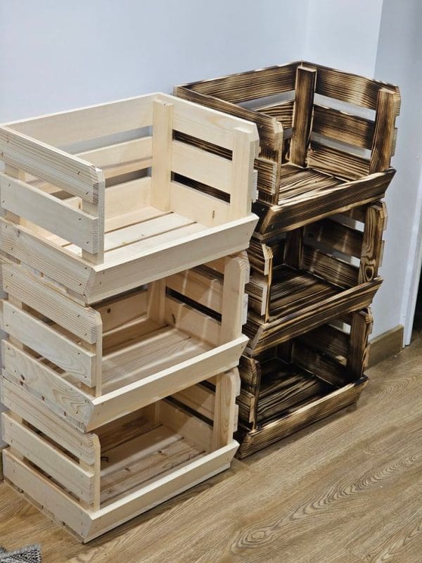 Farmhouse Kitchen DIY produce crate
