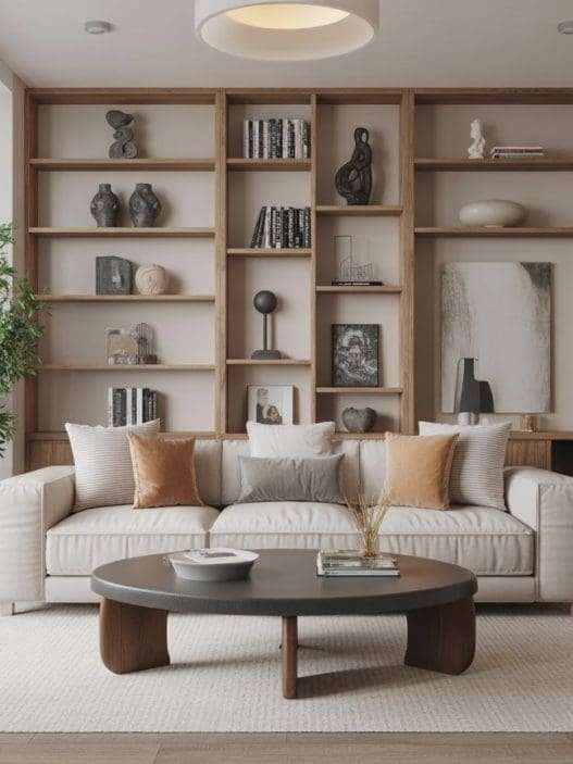 behind couch wall decor
