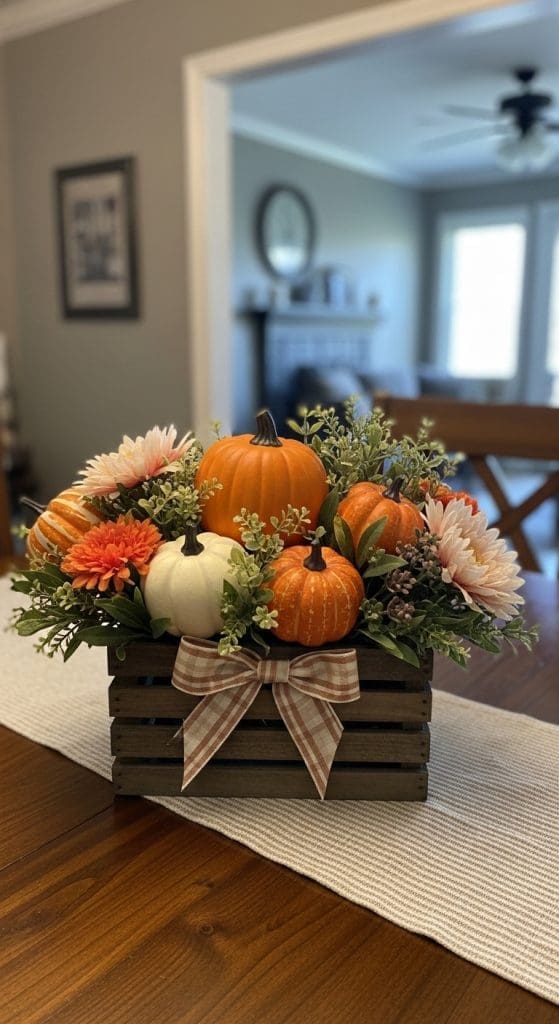 pumpkin basket Pumpkin Floral Arrangements