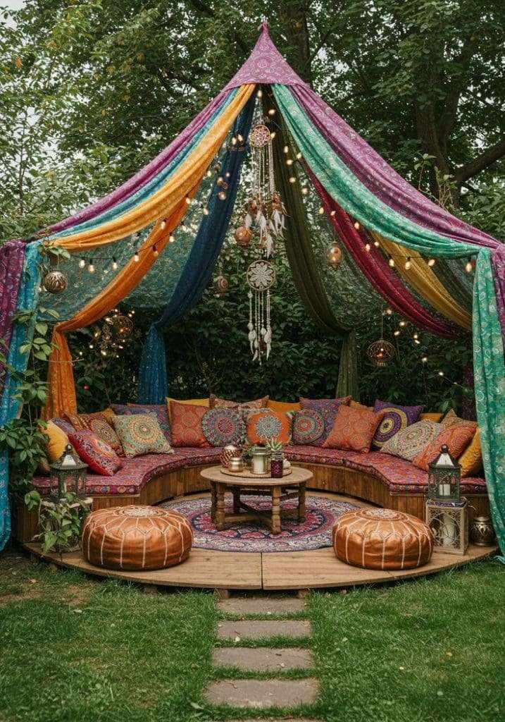 DIY teepee idea for a Hippie Garden Ideas