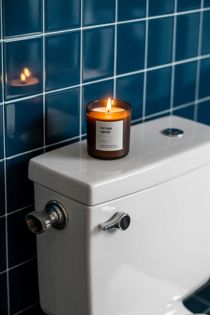 ocean spray scented candle Back of Toilet Decor