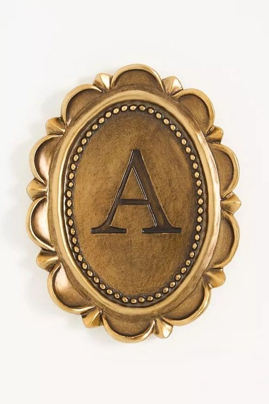 monogram plate