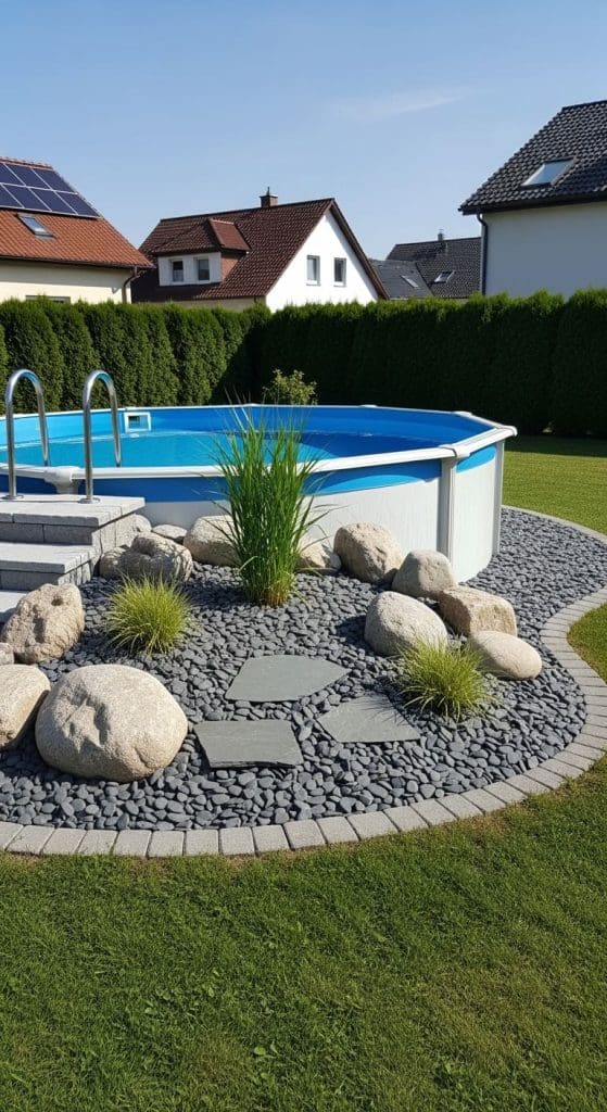 zen garden above Ground Pool Ideas