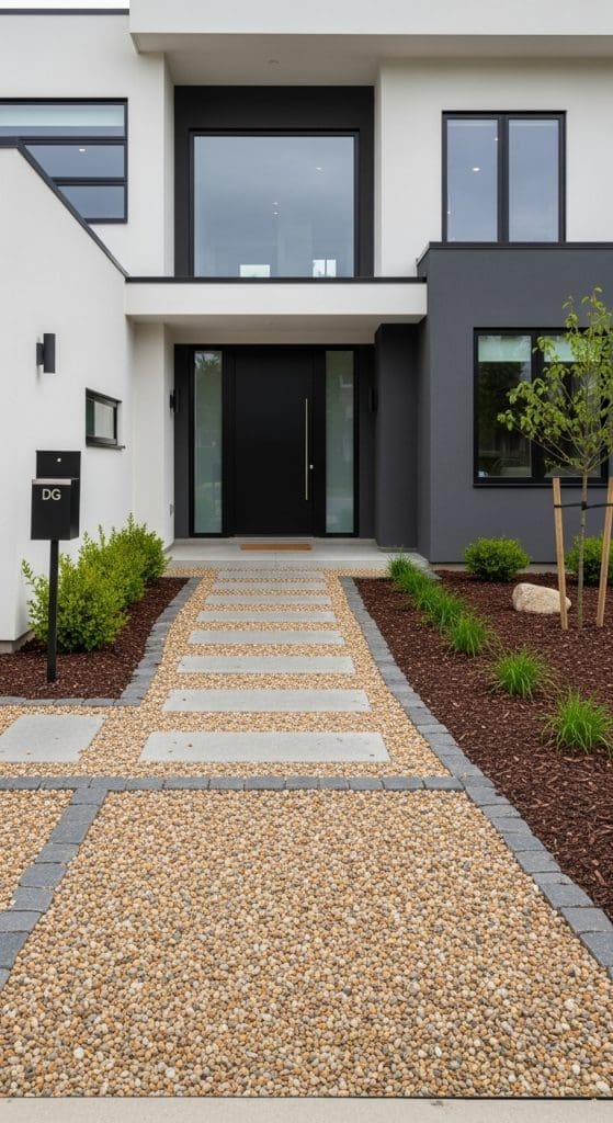 crushed granite entrance