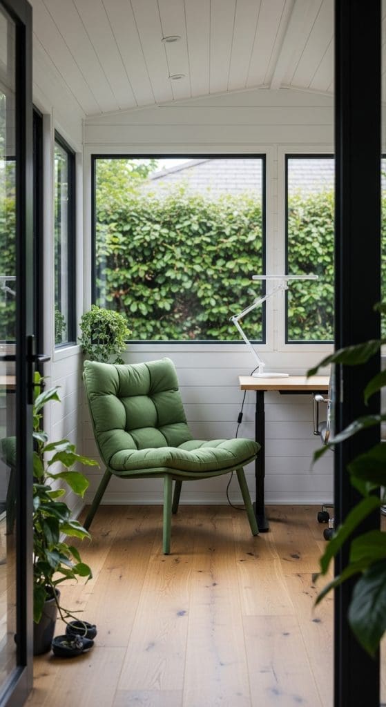 comfy green chair