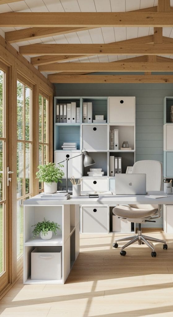 modular storage Garden Office Interior