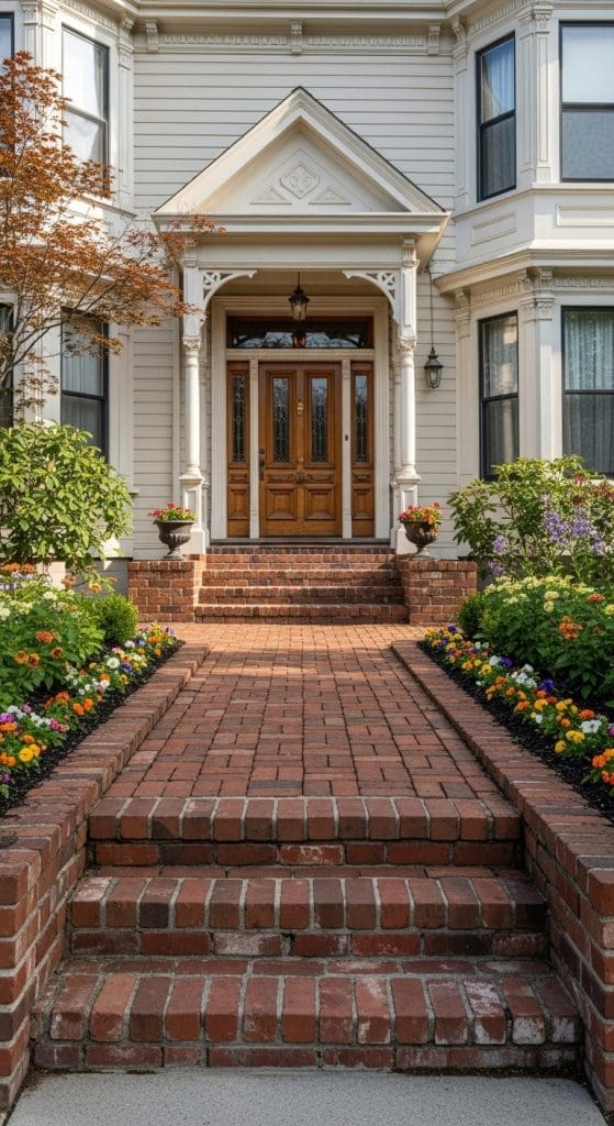classic brick entranceway