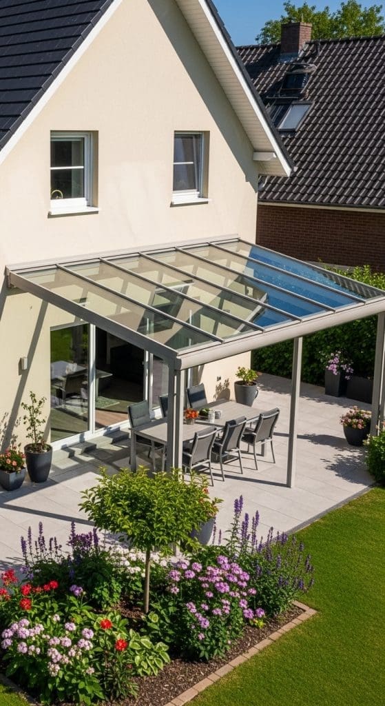 Glass roof for Covered Outdoor Patio