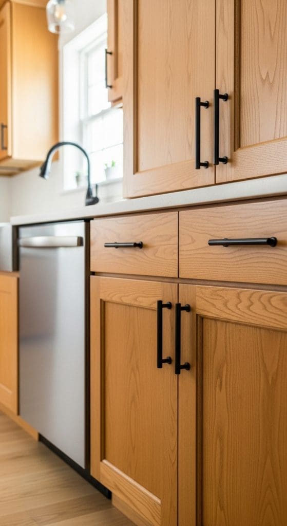 black door handles