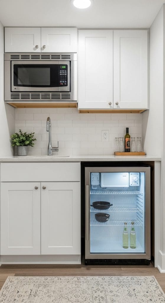 under counter small fridge