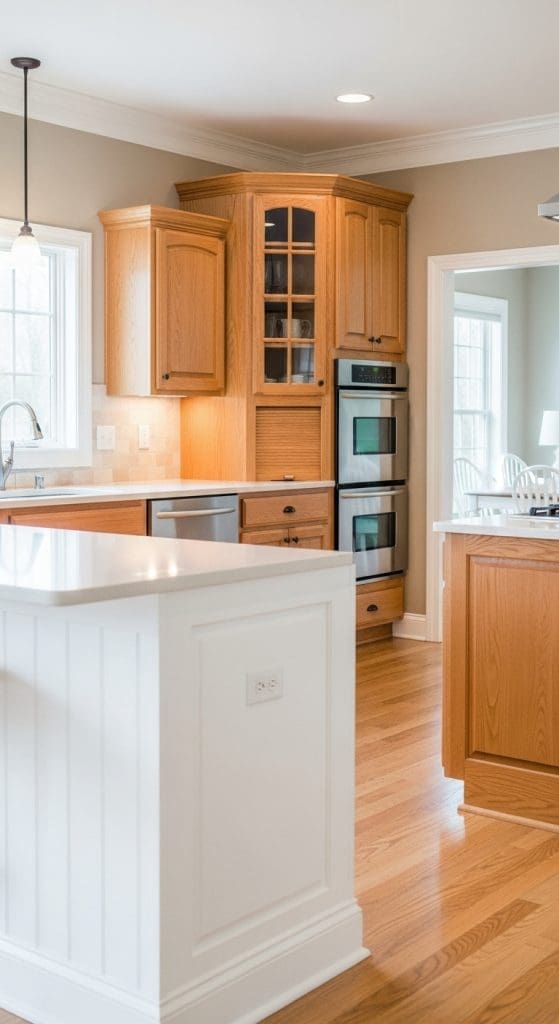 white kitchen island