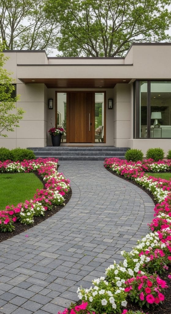 curved entranceway