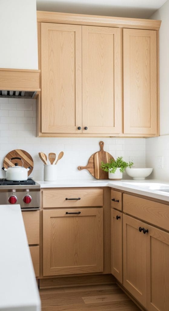 deglossed kitchen cabinets