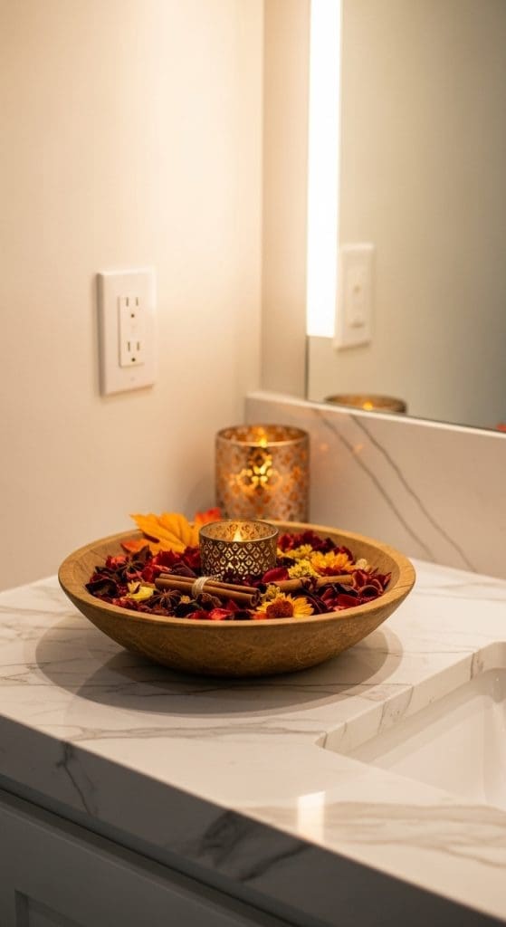 Fall Bathroom Decor potpourris