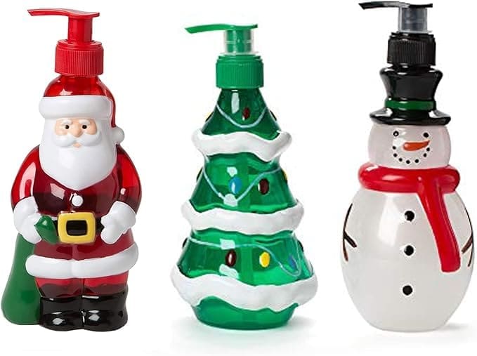christmas soap dispensers