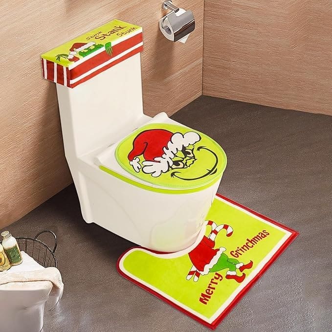 grinch toilet seat cover