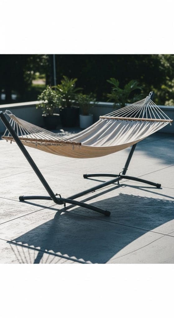 two pole metal hammock base 