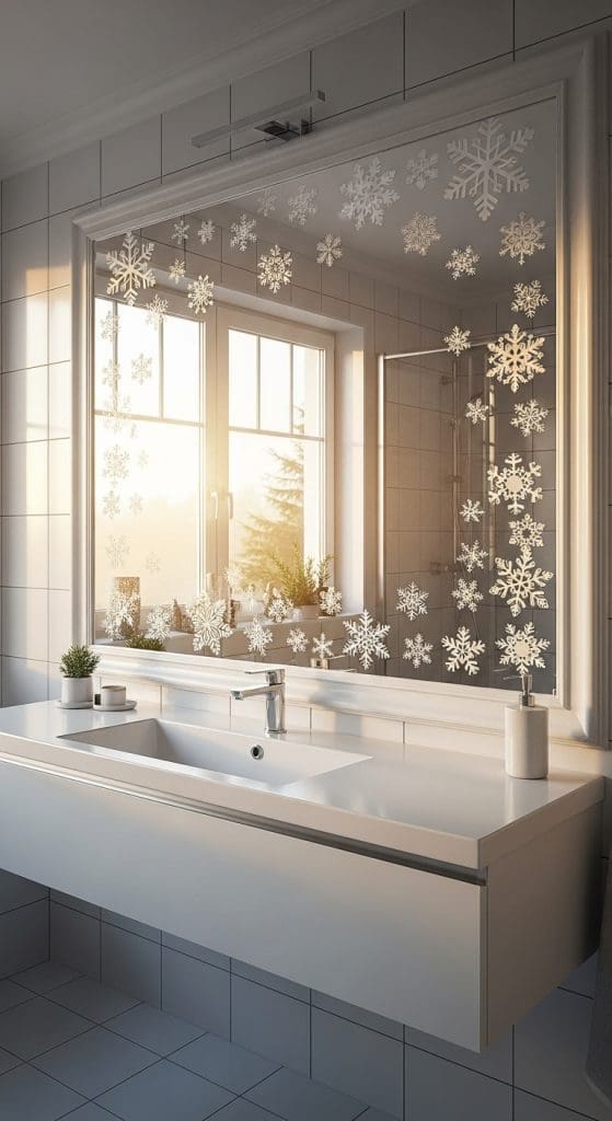snowflake decals