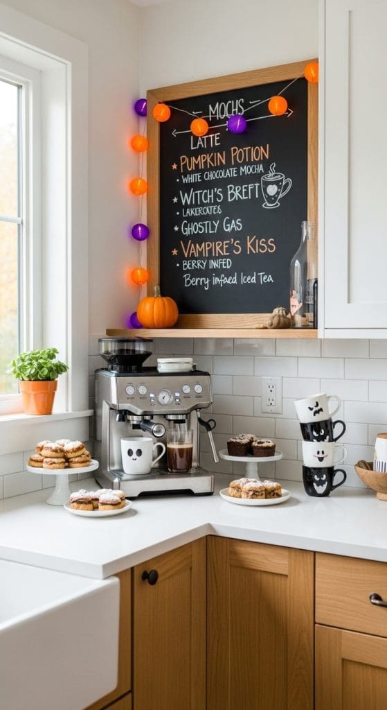 coffee station sign