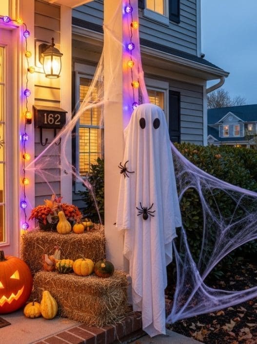 front door halloween decor