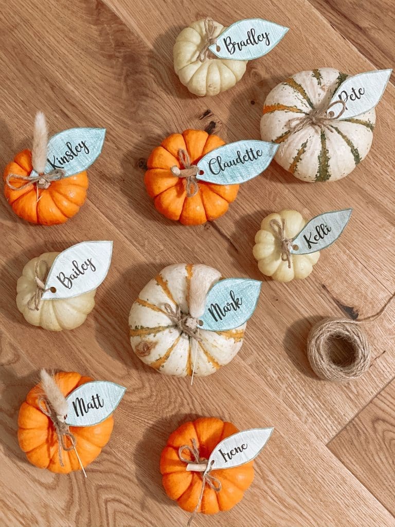 pumpkin place settings