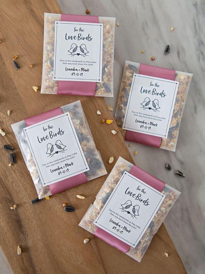 small tea sampler Thanksgiving Table Favors