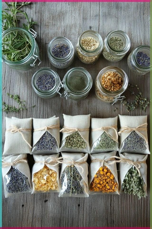 Sachets of scent for thanksgiving