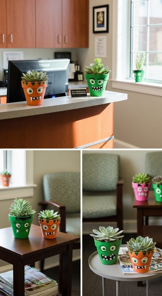 terracotta pots for Doctors Office Halloween Decor